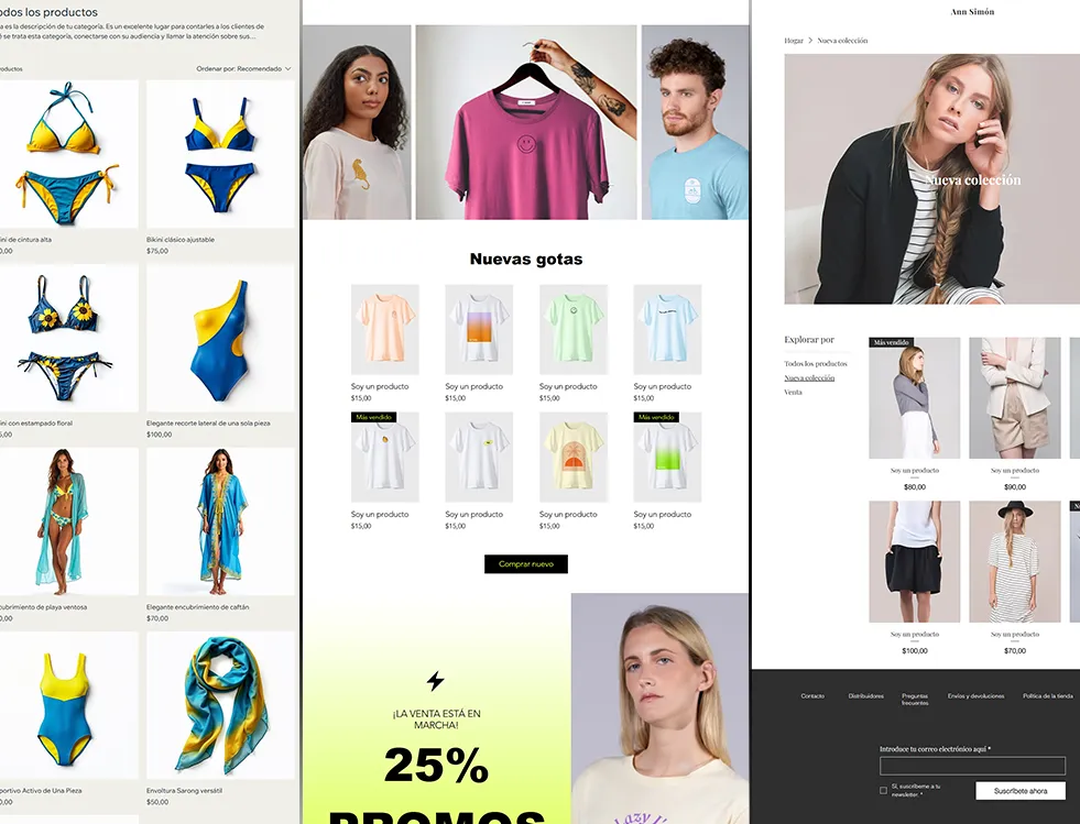 Tiendas web ejemplos